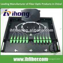 19'' Fixed 1U rack mount Fiber Optic Patch Panel/ ODF with transparent cover